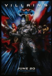4z113 BATMAN & ROBIN advance DS 1sh 1997 villains Arnold Schwarzenegger & sexy Uma Thurman!