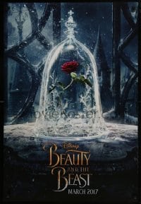 4z138 BEAUTY & THE BEAST teaser DS 1sh 2017 Walt Disney, great image of The Enchanted Rose!
