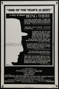4z144 BEING THERE 1sh 1980 outline of Peter Sellers, directed by Hal Ashby!