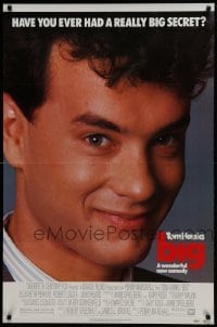 4z152 BIG 1sh 1988 great close-up of Tom Hanks who has a really big secret!