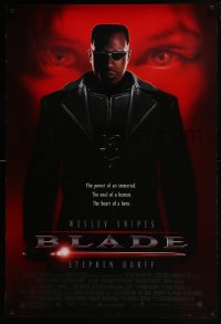 4z164 BLADE DS 1sh 1998 Wesley Snipes, Stephen Dorff, Kris Kristofferson, vampires!