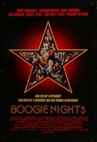 4z172 BOOGIE NIGHTS DS 1sh 1997 Burt Reynolds, John C. Reilly, Mark Wahlberg as Dirk Diggler!