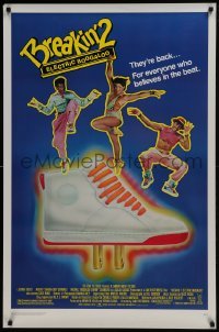 4z185 BREAKIN' 2 1sh 1984 Shabba-doo, Boogaloo Shrimp, Ice-T, Electric Boogaloo, wild '80s image!