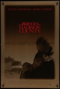 4z187 BRIDGES OF MADISON COUNTY advance DS 1sh 1995 Clint Eastwood directs & stars w/Meryl Streep!