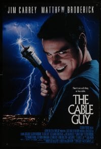 4z199 CABLE GUY DS 1sh 1996 Jim Carrey, Matthew Broderick, directed by Ben Stiller!
