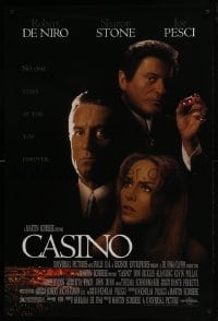 4z214 CASINO 1sh 1995 Martin Scorsese, Robert De Niro & Sharon Stone, Joe Pesci, cast image!