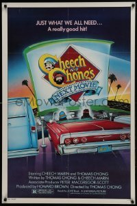 4z220 CHEECH & CHONG'S NEXT MOVIE 1sh 1980 see Cheech Marin & Tommy Chong do number 2!