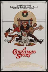 4z226 CHRISTMAS STORY NSS style 1sh 1983 best classic Christmas movie, art by Robert Tanenbaum!