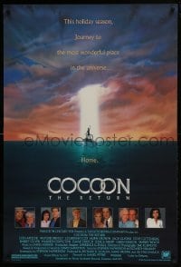 4z239 COCOON THE RETURN 1sh 1988 Courtney Cox, Don Ameche, Wilford Brimley, Hume Cronyn