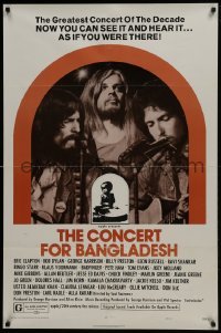 4z247 CONCERT FOR BANGLADESH style B 1sh 1972 rock & roll benefit show, Bob Dylan, George Harrison!
