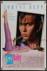 4z258 CRY-BABY 1sh 1990 directed by John Waters, Johnny Depp is a doll, Amy Locane