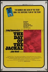4z268 DAY OF THE JACKAL 1sh 1973 Fred Zinnemann assassination classic, master killer Edward Fox!