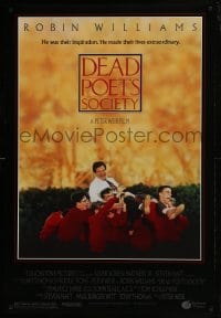 4z269 DEAD POETS SOCIETY DS 1sh 1989 inspirational school teacher Robin Williams, Peter Weir