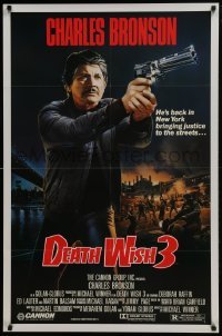 4z276 DEATH WISH 3 1sh 1985 art of Charles Bronson bringing justice to the streets!