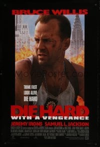 4z293 DIE HARD WITH A VENGEANCE style B DS 1sh 1995 Bruce Willis, Jeremy Irons, Samuel L. Jackson