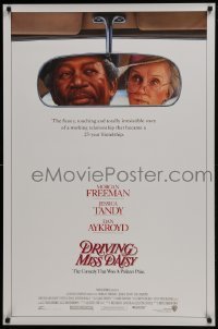 4z307 DRIVING MISS DAISY 1sh 1989 art of Morgan Freeman & Jessica Tandy, Bruce Beresford directed!