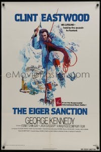 4z319 EIGER SANCTION int'l 1sh 1975 Clint Eastwood's lifeline was held by the assassin he hunted!