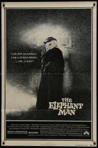 4z321 ELEPHANT MAN 1sh 1980 John Hurt is not an animal, Anthony Hopkins, directed by David Lynch!