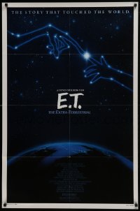 4z315 E.T. THE EXTRA TERRESTRIAL 1sh R1985 Drew Barrymore, Spielberg, cool Alvin art
