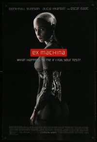 4z328 EX MACHINA advance DS 1sh 2015 great image of sexy Alicia Vikander as the humanoid robot Ava!