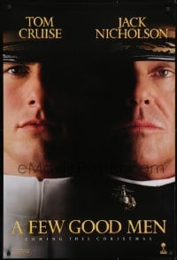 4z345 FEW GOOD MEN teaser 1sh 1992 best close up of Tom Cruise & Jack Nicholson!