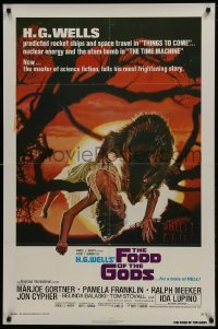 4z359 FOOD OF THE GODS 1sh 1976 artwork of giant rat feasting on dead girl by Drew Struzan!