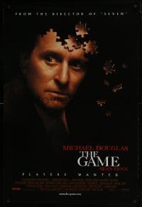 4z376 GAME DS 1sh 1997 cool image of Michael Douglas partly made of puzzle pieces!