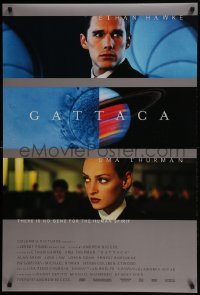 4z377 GATTACA DS 1sh 1997 Ethan Hawke, Uma Thurman, there is no gene for the human spirit!