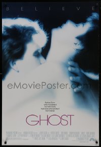 4z378 GHOST 1sh 1990 classic romantic close up of spirit Patrick Swayze & sexy Demi Moore!