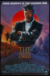 4z387 GOLDEN CHILD 1sh 1986 great artwork of the chosen one Eddie Murphy by John Alvin!