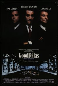 4z393 GOODFELLAS DS 1sh 1990 Robert De Niro, Joe Pesci, Ray Liotta, Martin Scorsese classic!