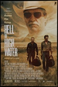 4z422 HELL OR HIGH WATER advance DS 1sh 2016 Jeff Bridges, Chris Pine, Foster, justice isn't a crime
