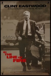4z461 IN THE LINE OF FIRE DS 1sh 1993 Clint Eastwood as Secret Service, John Malkovich!