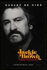 4z482 JACKIE BROWN teaser 1sh 1997 Quentin Tarantino, great close portrait of Robert De Niro!