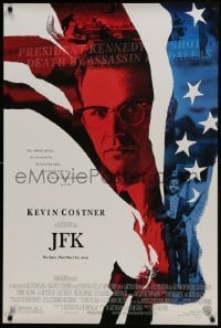 4z492 JFK DS 1sh 1991 directed by Oliver Stone, Kevin Costner as Jim Garrison!