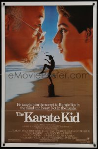 4z511 KARATE KID 1sh 1984 Pat Morita, Ralph Macchio, teen martial arts classic!