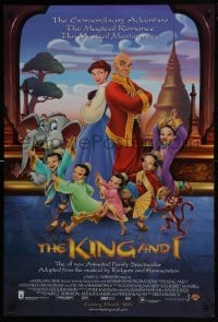 4z517 KING & I advance DS 1sh 1999 cartoon version of Oscar Hammerstein's classic musical!