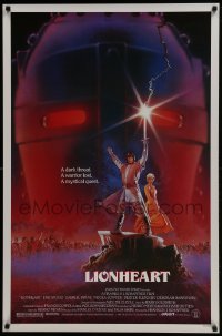 4z552 LIONHEART 1sh 1987 Eric Stoltz, Gabriel Byrne, cool fantasy artwork by M.W.!