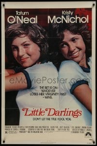 4z554 LITTLE DARLINGS 1sh 1980 Tatum O'Neal & Kristy McNichol make a bet to lose their virginity!