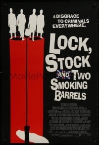 4z562 LOCK, STOCK & TWO SMOKING BARRELS DS 1sh 1998 Guy Ritchie English crime comedy, great art!