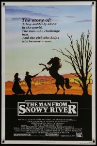 4z578 MAN FROM SNOWY RIVER 1sh 1982 Tom Burlinson, Sigrid Thornton, Kirk Douglas in a dual role!