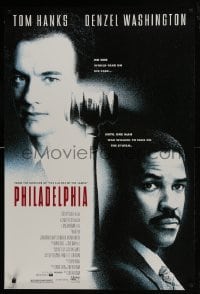 4z678 PHILADELPHIA DS 1sh 1993 Tom Hanks, Denzel Washington, directed by Jonathan Demme!