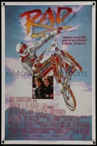 4z714 RAD 1sh 1986 extreme BMX bike racing, Bill Allen, Lori Loughlin!