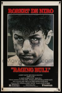 4z715 RAGING BULL 1sh 1980 Hagio art of Robert De Niro, Martin Scorsese boxing classic!