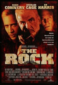 4z750 ROCK DS 1sh 1996 Sean Connery, Nicolas Cage, Ed Harris, Alcatraz, Michael Bay!