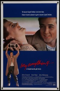 4z774 SAY ANYTHING 1sh 1989 image of John Cusack holding boombox, Ione Skye, Cameron Crowe!