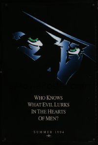 4z785 SHADOW teaser DS 1sh 1994 Alec Baldwin knows what evil lurks in the hearts of men!