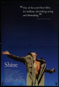 4z792 SHINE DS 1sh 1996 Australian biography of pianist David Helfgott starring Geoffrey Rush!