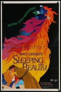 4z808 SLEEPING BEAUTY style A 1sh R1979 Walt Disney cartoon fairy tale fantasy classic!
