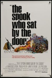 4z832 SPOOK WHO SAT BY THE DOOR 1sh 1973 Lawrence Cook, Paula Kelly, Sam Greenlee novel!